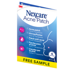 Nexcare Thin and Transparent Acne Patch, 1x6x10 mm CRIP