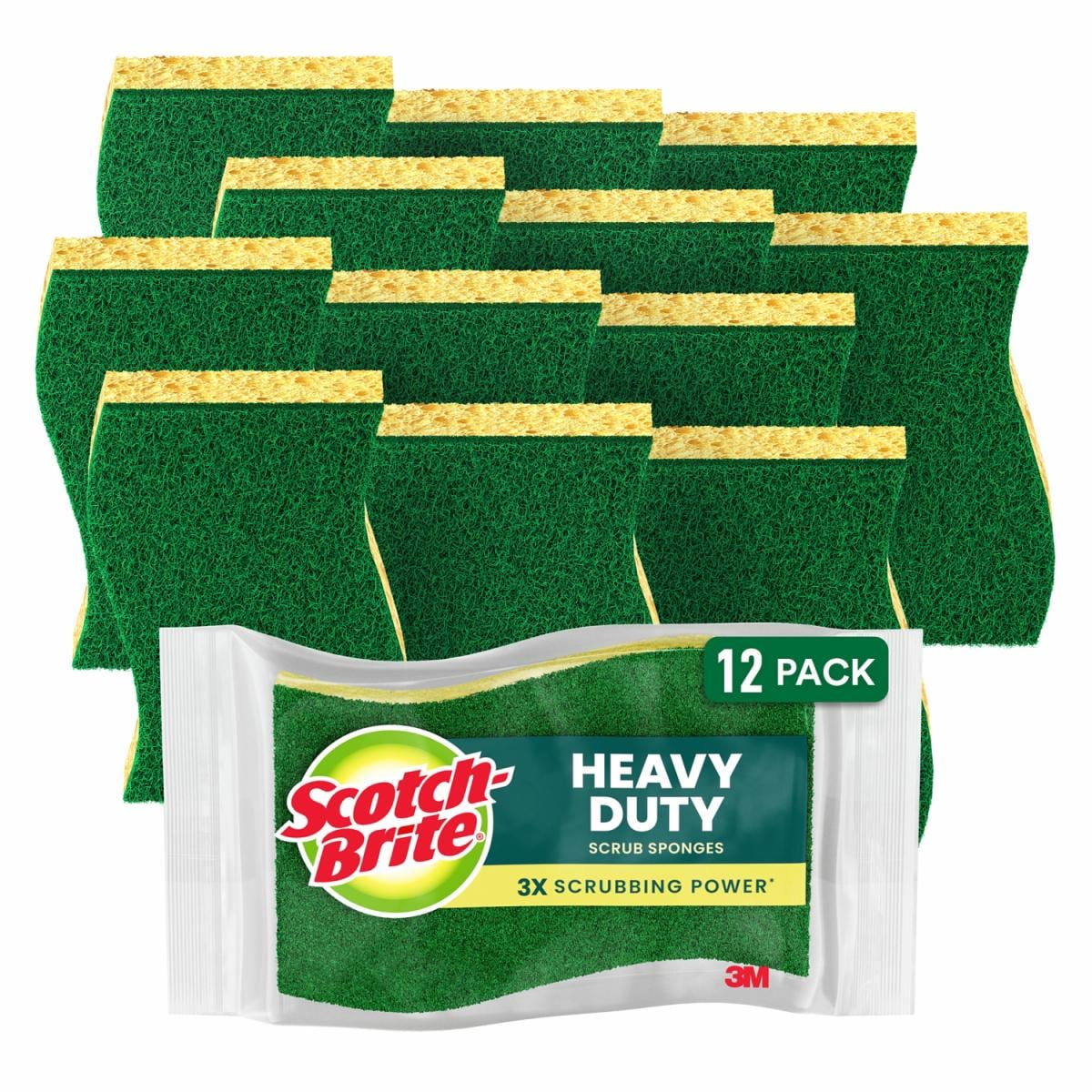 Scotch-Brite Heavy Duty Scrub Sponge HD3-SIOC