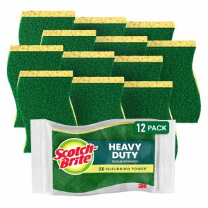 Scotch-Brite Heavy Duty Scrub Sponge HD3-SIOC, 4.4 in x 2.6 in x 0.7 in (111 mm x 66 mm x 17 mm)image