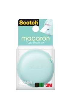Scotch® Magic™ Tape Macaron Dispenser 810, Green, 1 in Core, 18 mm x 10 m