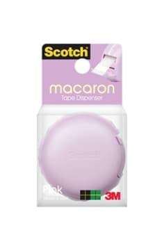 Scotch® Magic™ Tape Macaron Dispenser 810, Pink, 1 in Core, 18 mm x 10 m