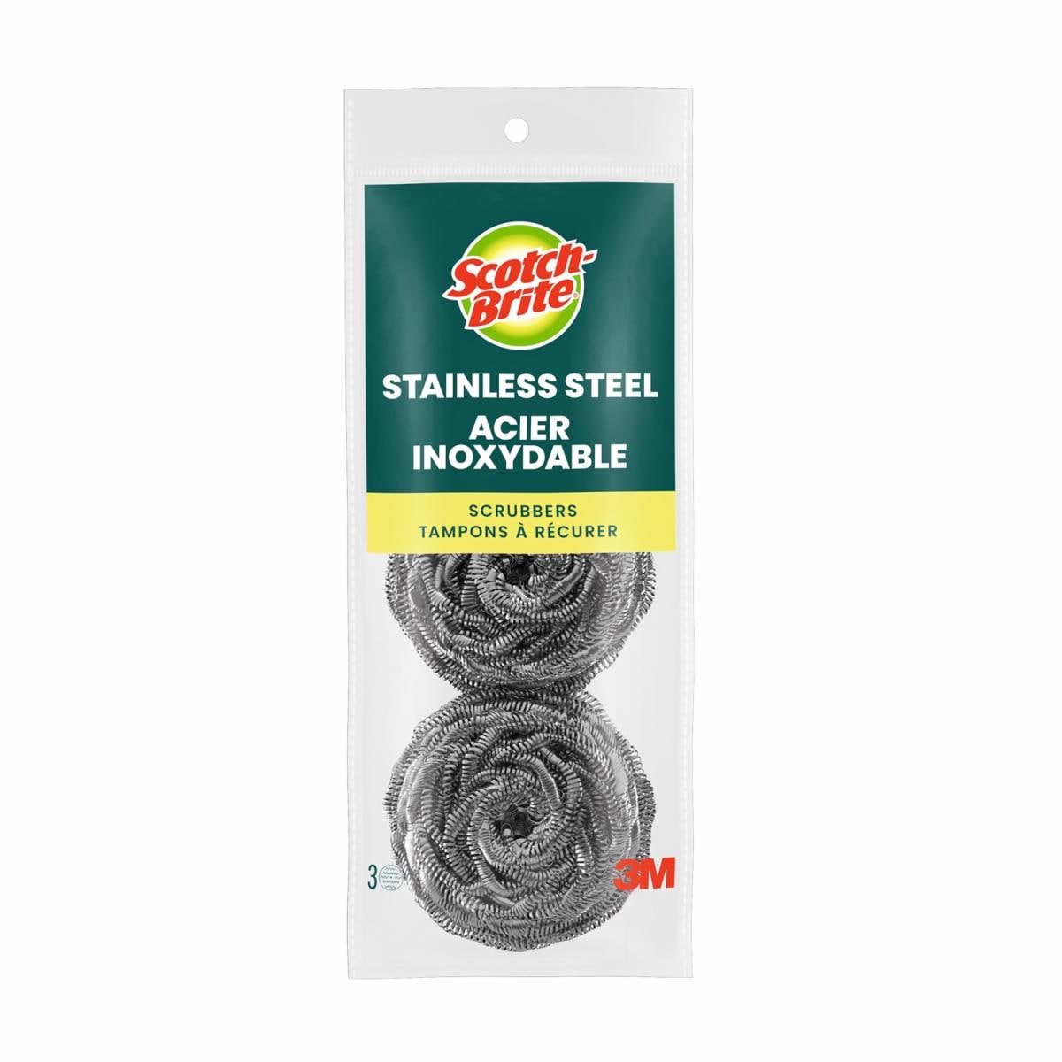 Scotch-Brite Stainless Steel Scrubbers 214C