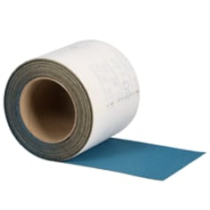 A roll of 3M Hookit Blue Sheet Roll, coarse grade, 115mm