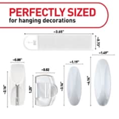 Command™ Bplus 7C Available Sizes image, perfectly sized for hanging decorations, designer hooks, clear clips