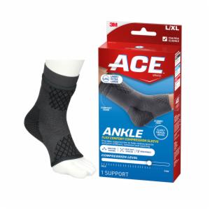 ACE Brand Flex Comfort Compression Ankle Sleeve 208705, L/XLimage