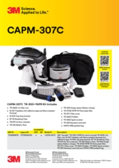 3M™ CAPM-307C TR 300+ PAPR Kit Technical Data Sheet 
