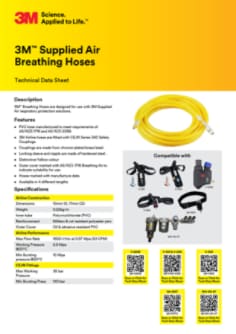 3M™ Supplied Air Breathing Hoses Technical Data Sheet 