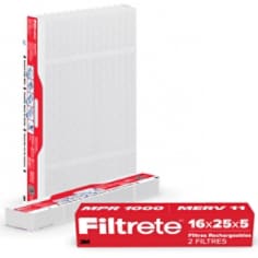 Filtrete(MC) Filtre à Air Rechargeable, MPR 1000, 16x25x5, 2 Filtres, Image Principale, Version canadienne-française