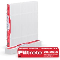 Filtrete(MC) Filtre à Air Rechargeable, MPR 1000, 20x25x5, 2 Filtres, Image Principale, Version canadienne-française