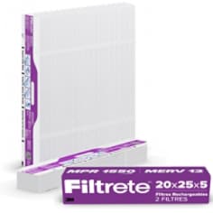 Filtrete(MC) Filtre à Air Rechargeable, MPR 1550, 20x25x5, 2 Filtres, Image Principale, Version canadienne-française