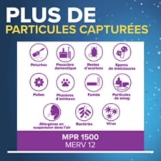 Filtrete(MC) Filtre à Air Rechargeable, MPR 1550, Plus de Particules Capturées - Version canadienne-française