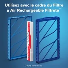 Filtrete(MC) Filtre à Air Rechargeable, MPR 1000, 16x25x5, Convient au cadre - Version canadienne-française
