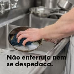 A fibra não enferruja.