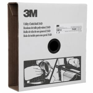 3M™ Utility Cloth Roll 314D, P400 J-weight, 2 in x 50 yd, 5 ea/Caseimage