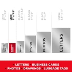 LS851-10G-SR Scotch™ Self-Sealing Laminating Pouches 2.4 in x 3.8 in (61 mm x 98 mm)