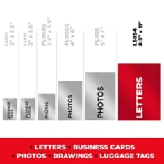 Scotch™ Self-Sealing Laminating Pouches LS854-5G, 9.0 in x 11.5 in x 0 in (231 mm x 293 mm)