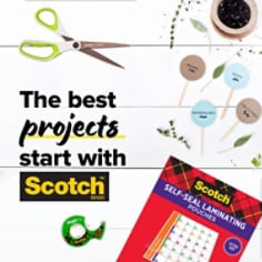 Scotch™ Self-Sealing Laminating Pouches LS853-5G Bag Tags