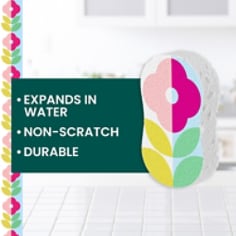 Scotch-Brite® Blooms Pop Up Sponge - Product Anatomy B+