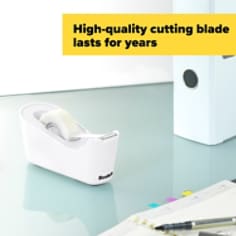Scotch® Tape Dispenser C18-W, White .75 in x 350 in (19 mm x 8,89 m), Roll of tape included