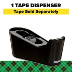 Scotch® Desktop Tape Dispenser, C18-B-0-SR, 1 Dispenser