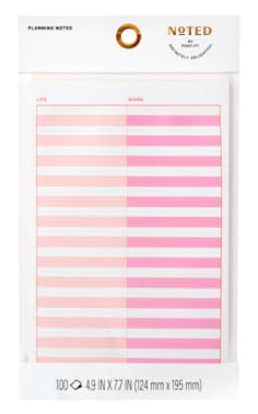 Post-it® Noted Planning Notes NTD11-58-2, Muti Color, 4.9in x 7.7in (124.4mm x 195mm)