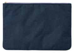 Product image of a navy blue laptop pouch
