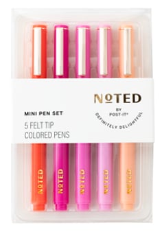 Post-it® Noted Pen Set NTD11-MPEN, Felt Tip Pens