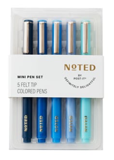 Post-it® Noted Pen Set NTD11-MPEN, Felt Tip Pens