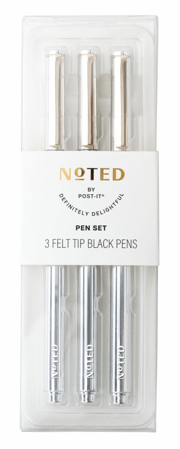 Post-it Noted Metallic Barrel Felt Tip Pen set NTD13-PEN-1