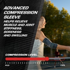 ACE™ Flex Comfort Compression Sleeve Elbow 208706, 208707, 208711 B+ Feature Benefit,  enhanced content