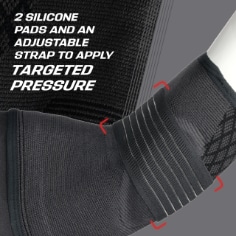ACE™ Flex Comfort Compression Sleeve Elbow 208706, 208707, 208711 B+ Product Benefit 1,  enhanced content