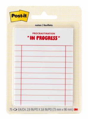 Post-it Mini List Notes W25-34-6, Cream-Red, 73 mm x 96 mm, 75 sheetimage