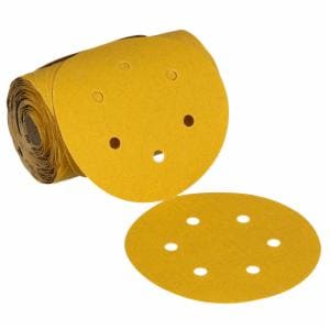 3M™ Stikit Gold Abrasive Disc Roll 61644, 120, 6 in (150 mm), Dust-Free, 100 Discs/Roll, 6 Rolls/Caseimage