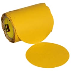 3M Stikit Gold Abrasive Disc Roll, 09317, 320, 6 in (150 mm), No Hole