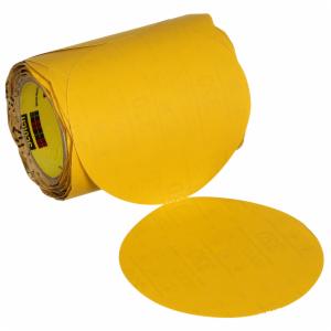 3M™ Stikit Gold Abrasive Disc Roll 09307, 320, 5 in (125 mm), No Hole, 100 Discs/Roll 6 Rolls/Caseimage
