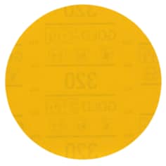 3M Hookit Gold Abrasive Disc, 09237, 320, 5 in (125 mm), No Hole