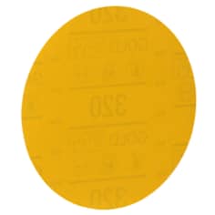 3M Hookit Gold Abrasive Disc, 09237, 320, 5 in (125 mm), No Hole