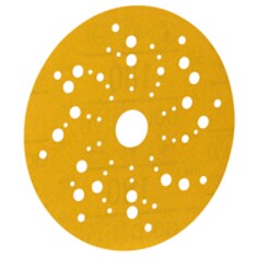 3M Hookit Gold Abrasive Disc 53022, 180, 5 in (125mm), Dust-Free