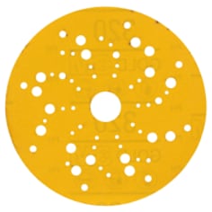 3M Hookit Gold Abrasive Disc 53024, 320, 5 in (125mm), Dust-Free