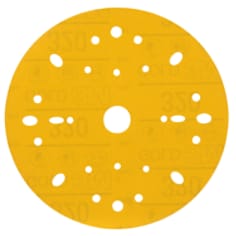 3M Hookit Gold Abrasive Disc 09287, 320, 6 in (150 mm), Dust-Free
