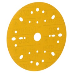 3M Hookit Gold Abrasive Disc 09287, 320, 6 in (150 mm), Dust-Free
