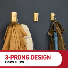 Command™ 17038BR-ES triple  hook bplus npi 2025 2 gold satinbrass image