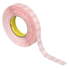 3M Double Coated Tape Extended Liner 476XL, Translucent, 1 in x 60 yd, 6 mil, 36 Roll/Case
