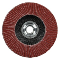 3M Cubitron II Flap Disc 969F, 40+, T27 Quick Change, 4-1/2 in x 5/8"-11, Giant, 10 ea/Case