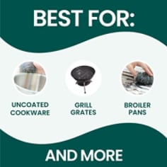 Scotch-Brite® Stainless Steel Scrubbers, B+, Claim