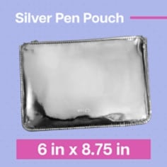 Post-it® Noted Pen Pouch NTD11-PP-1, Silver, 8.75 x 6 in (22.2 x 15.2 cm)
