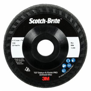 Scotch-Brite Deburr and Finish Pro Unitized Disc, DP-UD, 2S Fine, T27, 4-1/2 in x 7/8 in, Nylon, 5 ea/Case image Scotch-Brite Deburr and Finish Pro Unitized Disc, DP-UD, 2S Fine, T27, 4-1/2 in x 7/8 in, Nylon, 5 ea/Caseimage