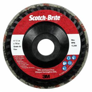 Scotch-Brite EXL Unitized Disc, XL-UD, 6S Fine, 4-1/2 in x 7/8 in, Type 27, Nylon, 5 ea/Case image Scotch-Brite EXL Unitized Disc, XL-UD, 6S Fine, 4-1/2 in x 7/8 in, Type 27, Nylon, 5 ea/Caseimage
