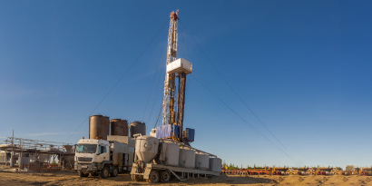 Drilling rig well cementing equipment.
