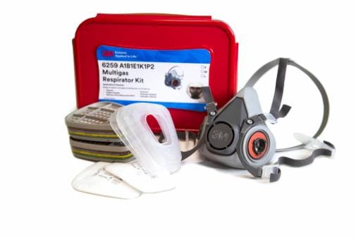 3M™ Multi-Gas Respirator Kit 6259, A1B1E1K1P2, No Wipes Image